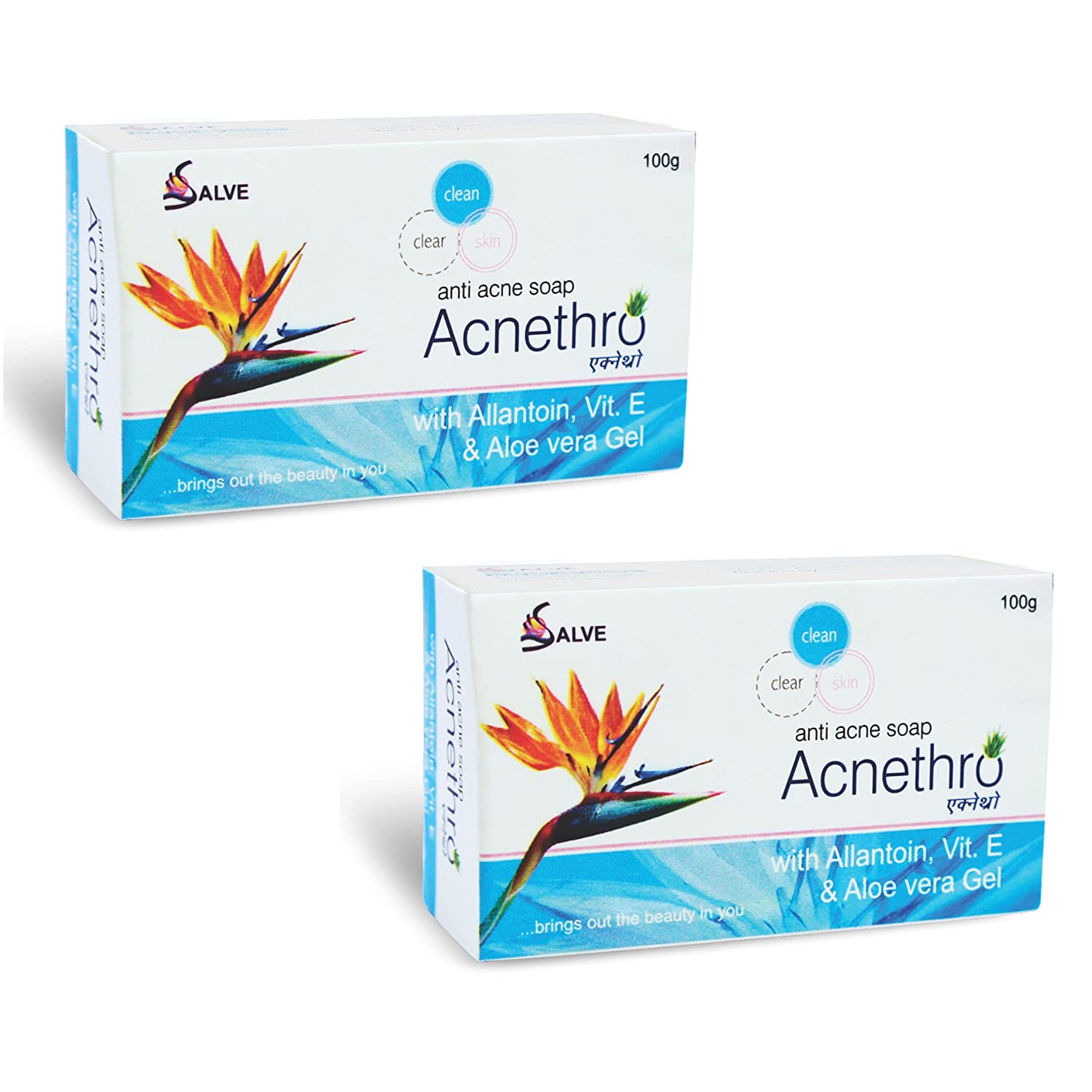 shoprythmindia Acnethro,Acne,Anti-acne Soap Pack of 2 Acnethro Anti Acne Soap With Aloe Vera